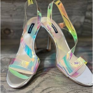 Nine West Holographic Heels